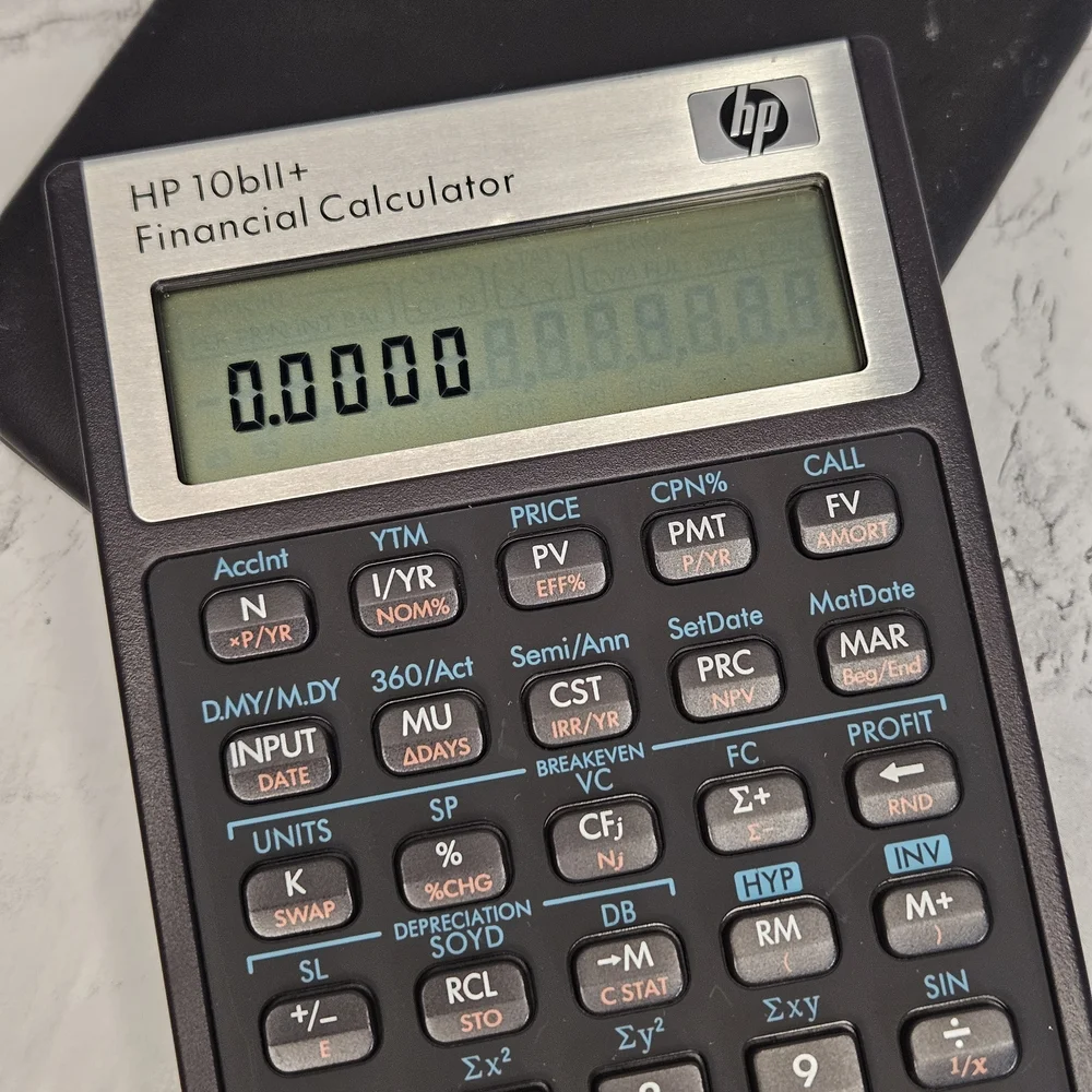 HP 10bII+ Financial Calculator with Case